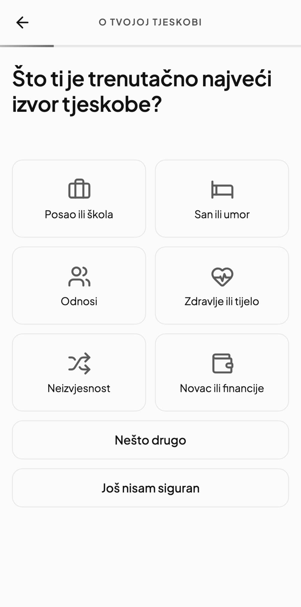 Andy pita što je trenutno najveći izvor anksioznosti, s odgovorima poput posla, sna, odnosa i novca